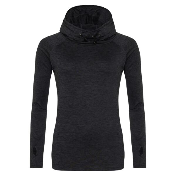 Ladies' Cool Cowl-Neck Long-Sleeve T-Shirt Thumbnail