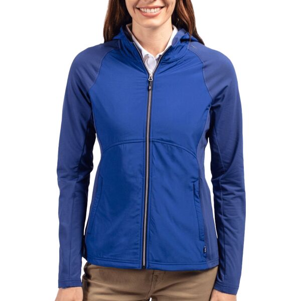 Cutter & Buck Adapt Eco Knit Hybrid Recycled Womens Full Zip Jacket Thumbnail