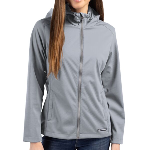 Cutter & Buck Evoke Eco Softshell Recycled Full Zip Womens Jacket Thumbnail