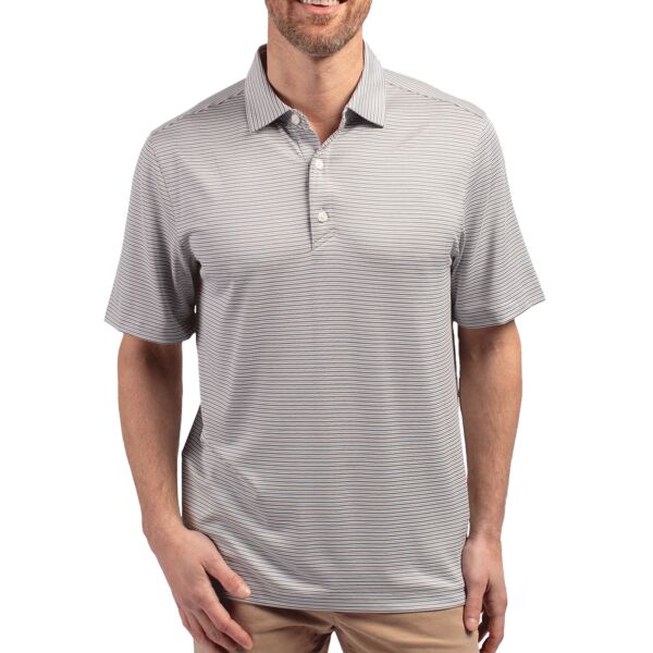 Cutter & Buck Forge Eco Double Stripe Stretch Recycled Mens Polo Thumbnail