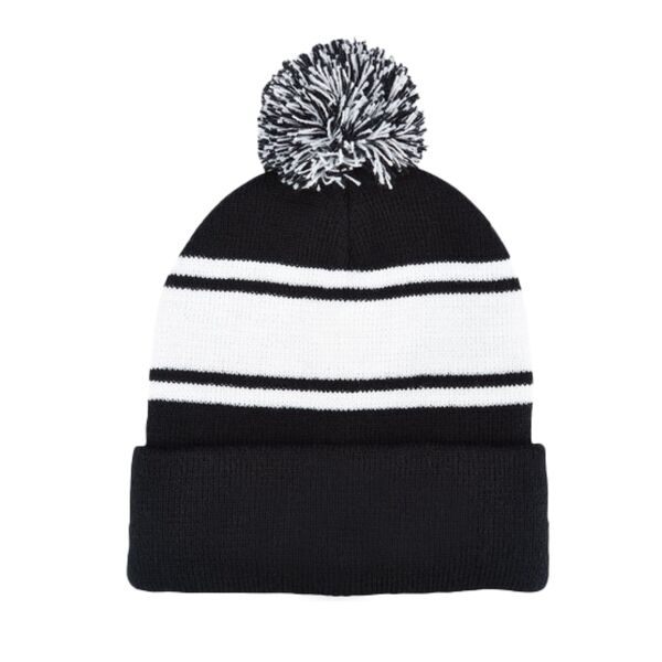 Knit Beanie With Pom Pom Thumbnail