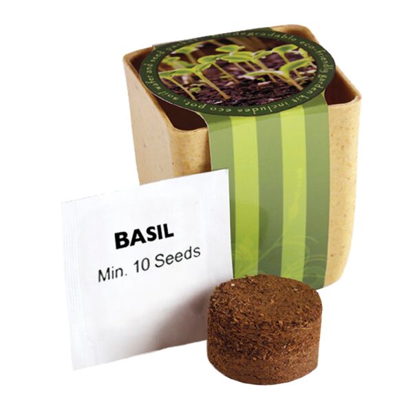 Flower Pot Set With Basil Seeds Thumbnail