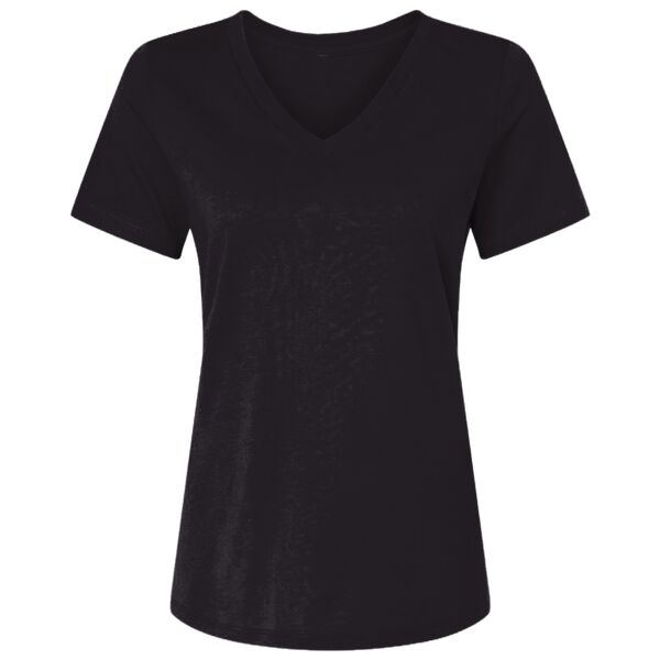 Women's USA-Made Fine Jersey V-Neck T-Shirt Thumbnail