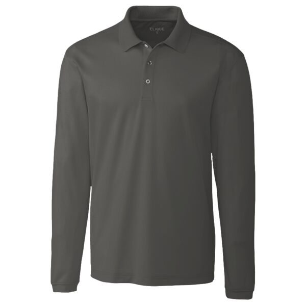 Clique Spin Eco Performance Pique Long Sleeve Mens Polo Thumbnail