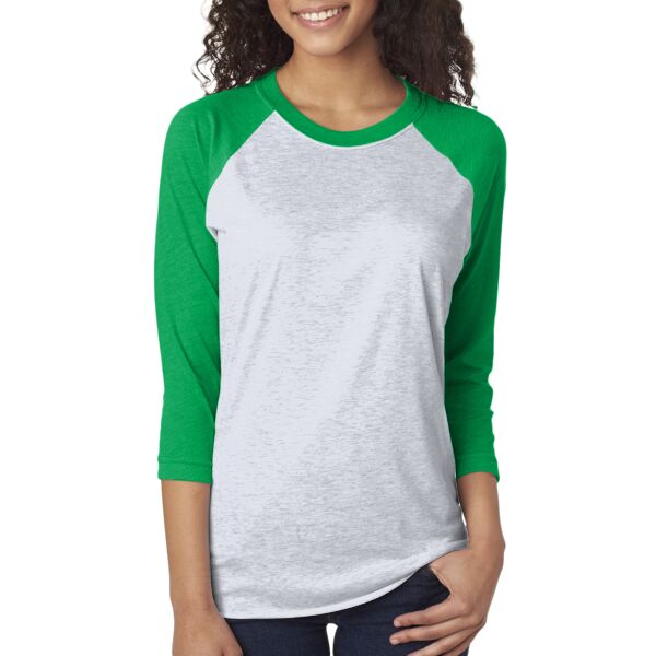 Unisex Triblend Three-Quarter Sleeve Raglan Thumbnail