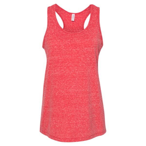 Women's Snow Heather Jersey Racerback Tank Top Thumbnail