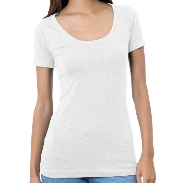 Ladies' USA Made Wide Scoop Neck T-Shirt Thumbnail