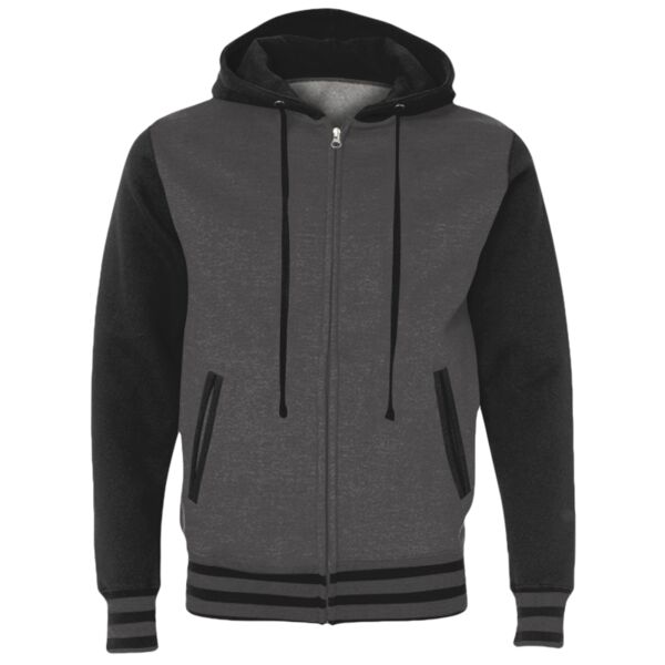 Unisex Varsity Full-Zip Hooded Sweatshirt Thumbnail