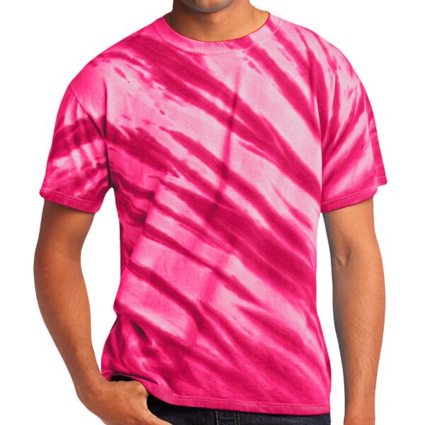 Tiger Stripe Tie Dye Tee With Personalization Options Thumbnail