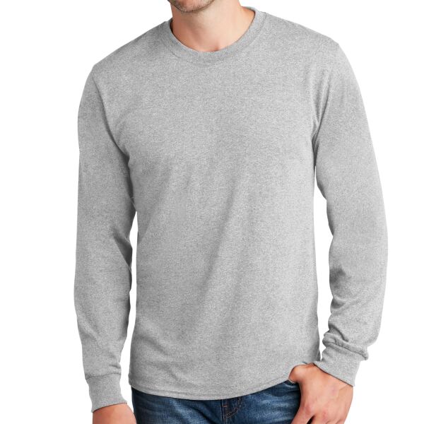 Long Sleeve Core Cotton Tee with Personalization Options Thumbnail