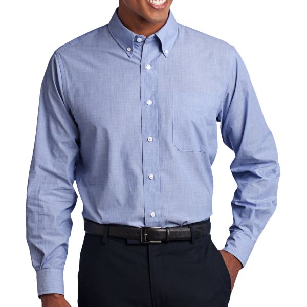 Port Authority Tall Crosshatch Easy Care Shirt Thumbnail