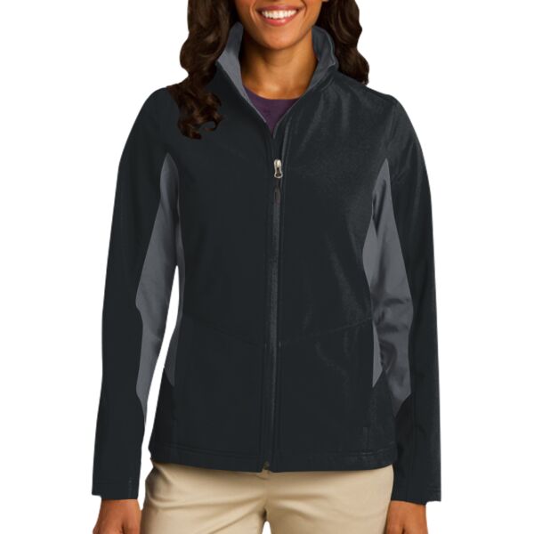Port Authority Ladies Core Colorblock Soft Shell Jacket Thumbnail