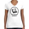 Women's Fine Jersey V-Neck Tee Thumbnail