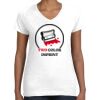 Women's Fine Jersey V-Neck Tee Thumbnail