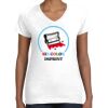 Women's Fine Jersey V-Neck Tee Thumbnail